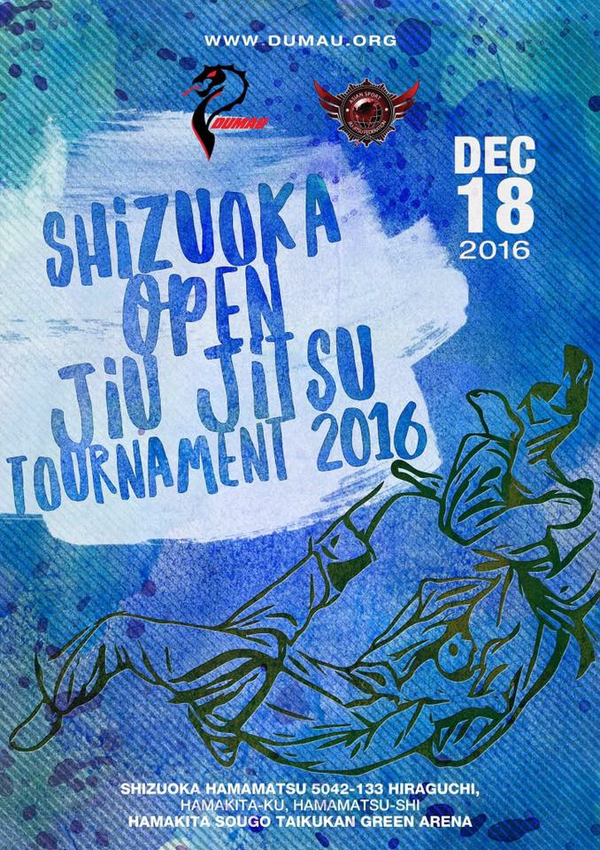 SHIZUOKA OPEN JIU JITSU TOURNAMENT  2016 Poster