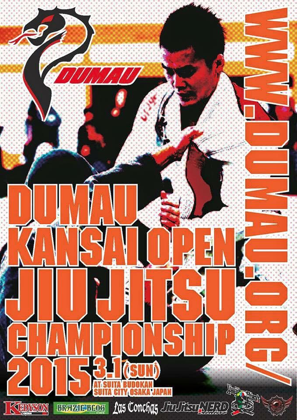 DUMAU KANSAI OPEN JIU JITSU CHAMPIONSHIP 2015 Poster