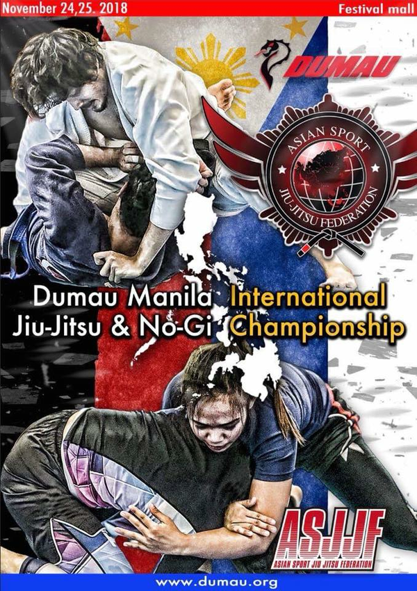 ASJJF DUMAU MANILA INTERNATIONAL JIU JITSU CHAMPIONSHIP 2018 Poster