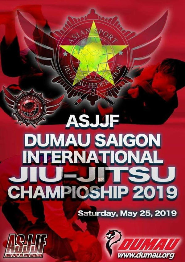 ASJJF DUMAU SAIGON INTERNATIONAL JIU JITSU CHAMPIONSHIP 2019 Poster