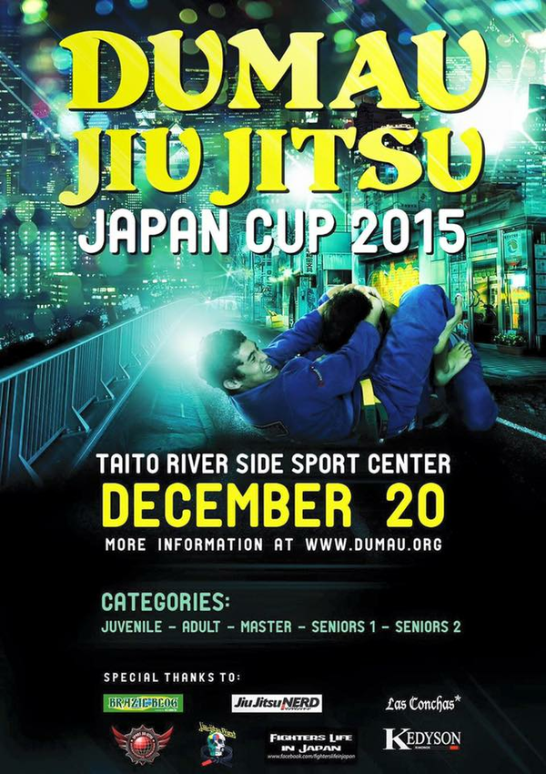 ASJJF - DUMAU JIU JITSU JAPAN CUP 2015 Poster