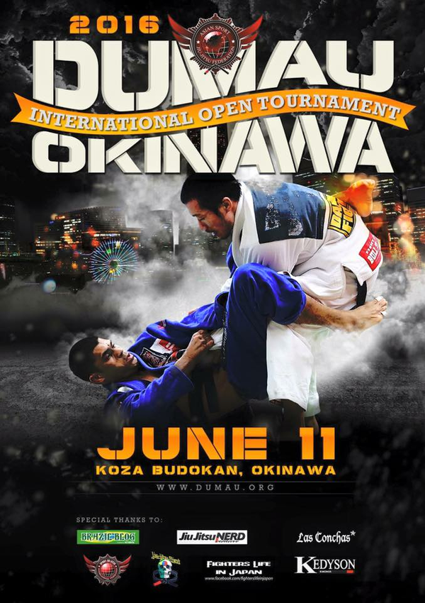ASJJF DUMAU OKINAWA INTERNATIONAL OPEN TOURNAMENT 2016 Poster