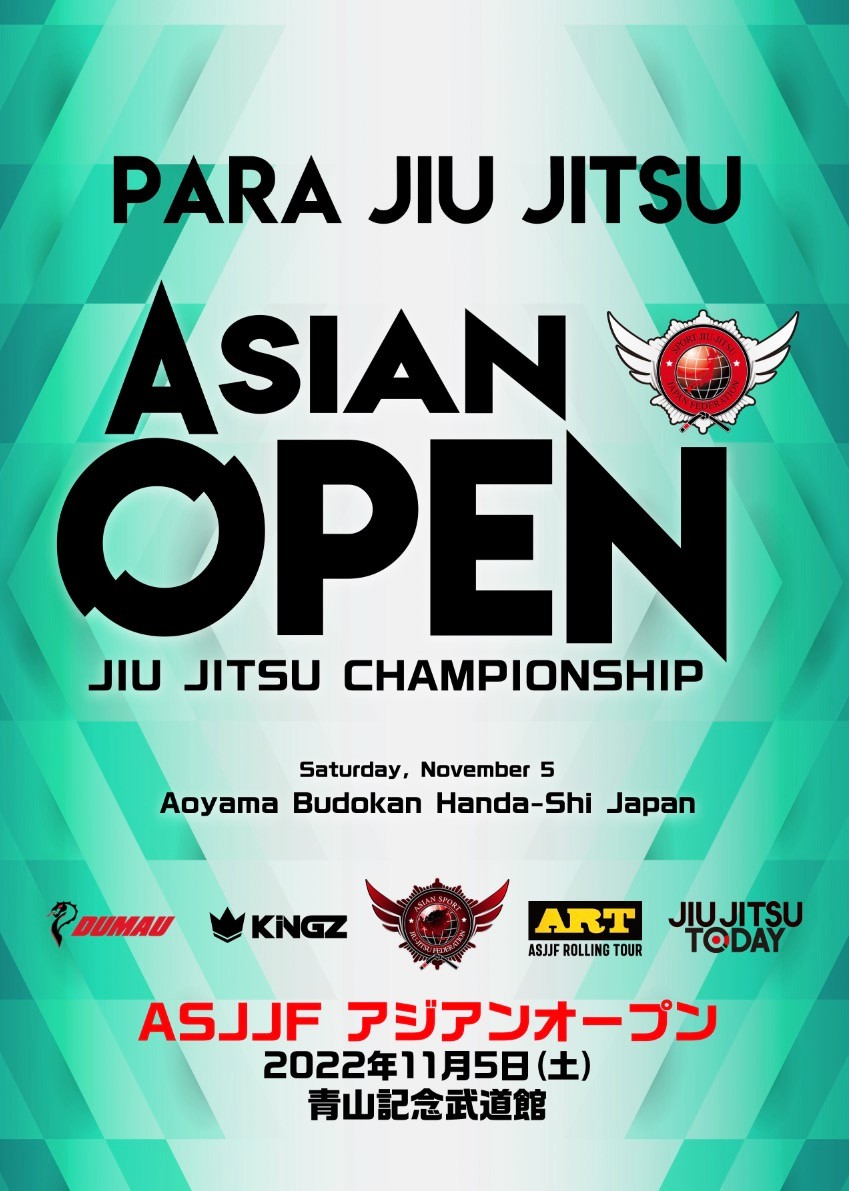 asjjf asian open PARA Jiu jitsu championship 2022