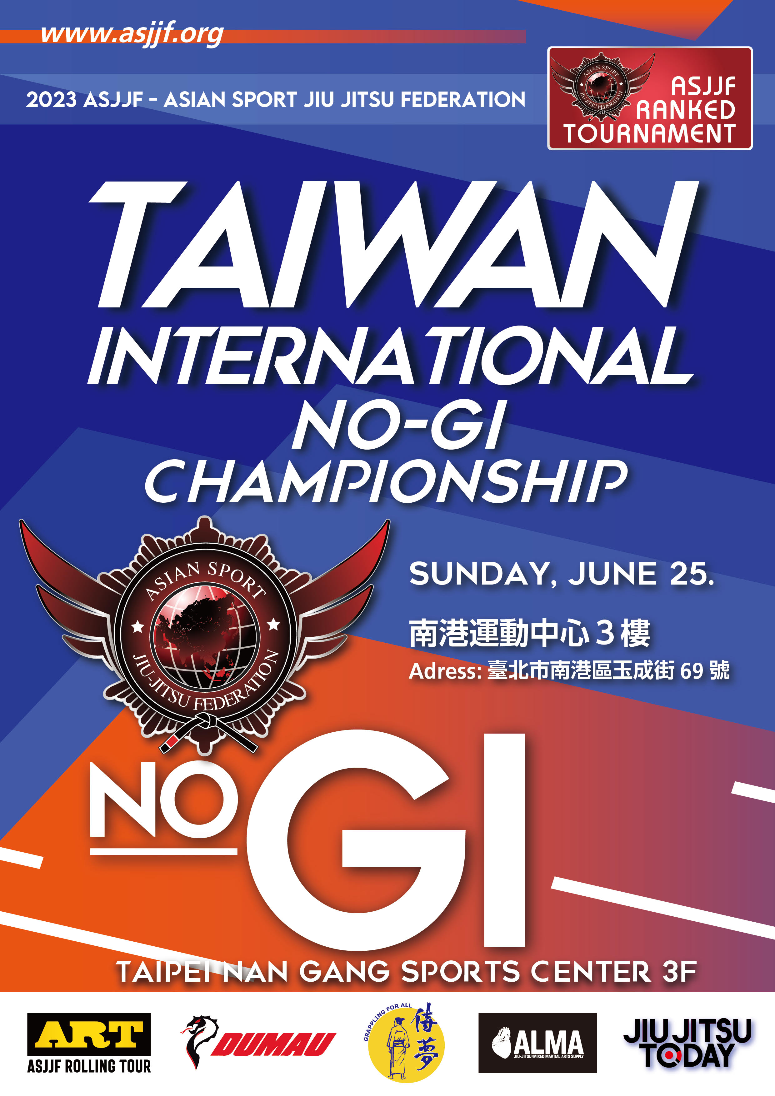 asjjf taiwan international no-gi championship 2023