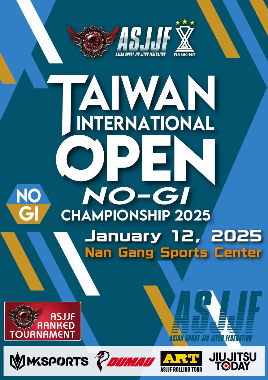 Asjjf Taiwan International Open No-gi Championship 2025. (no-gi Event)