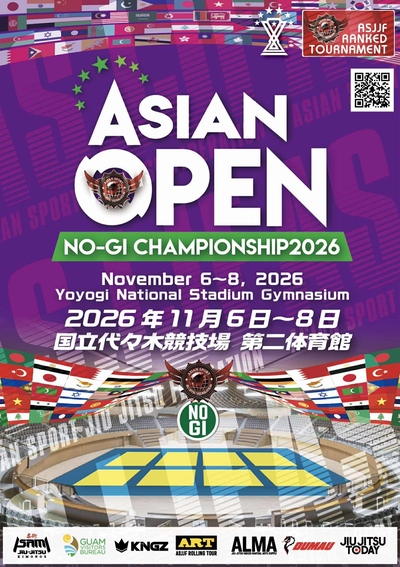 asjjf asian open no-gi championship 2026. (no-gi event)