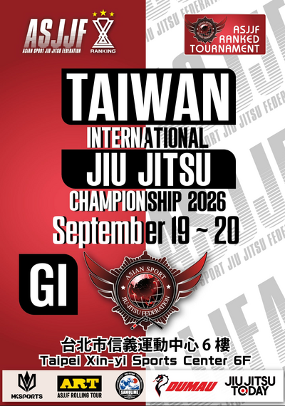 Asjjf Taiwan International Jiu Jitsu Championship 2026